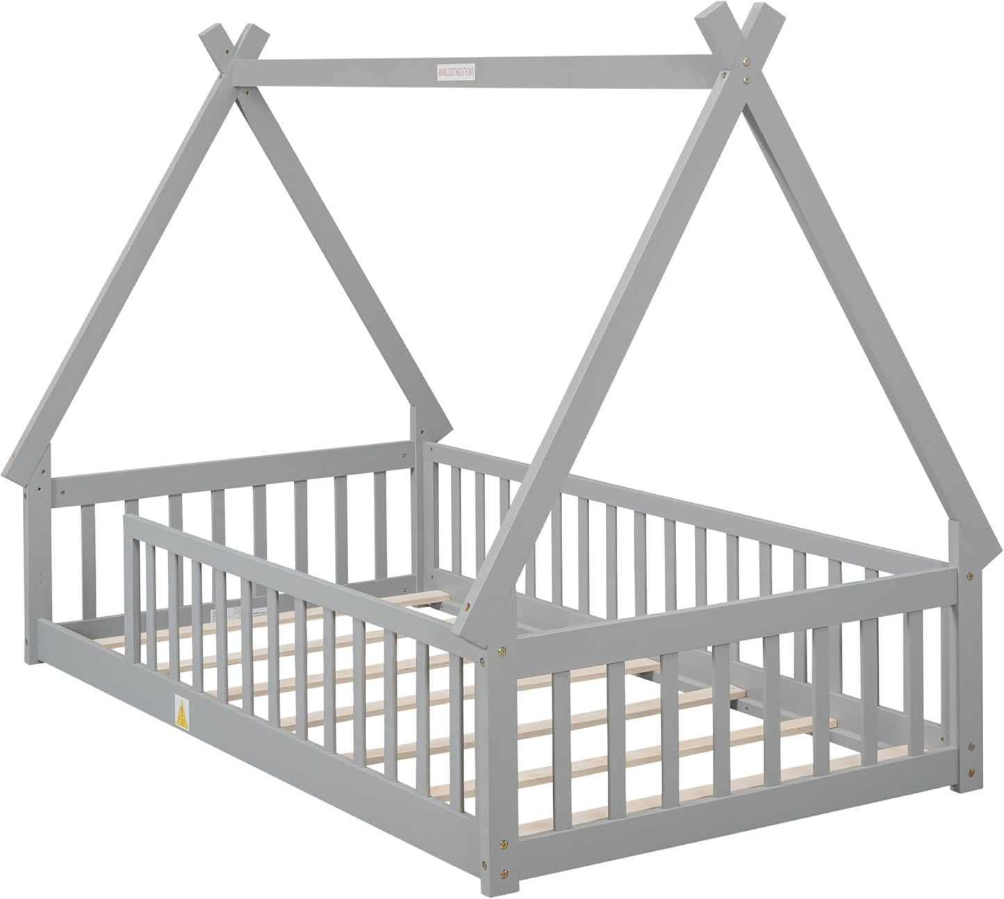 Tent Twin Montessori Floor Bed With Rails