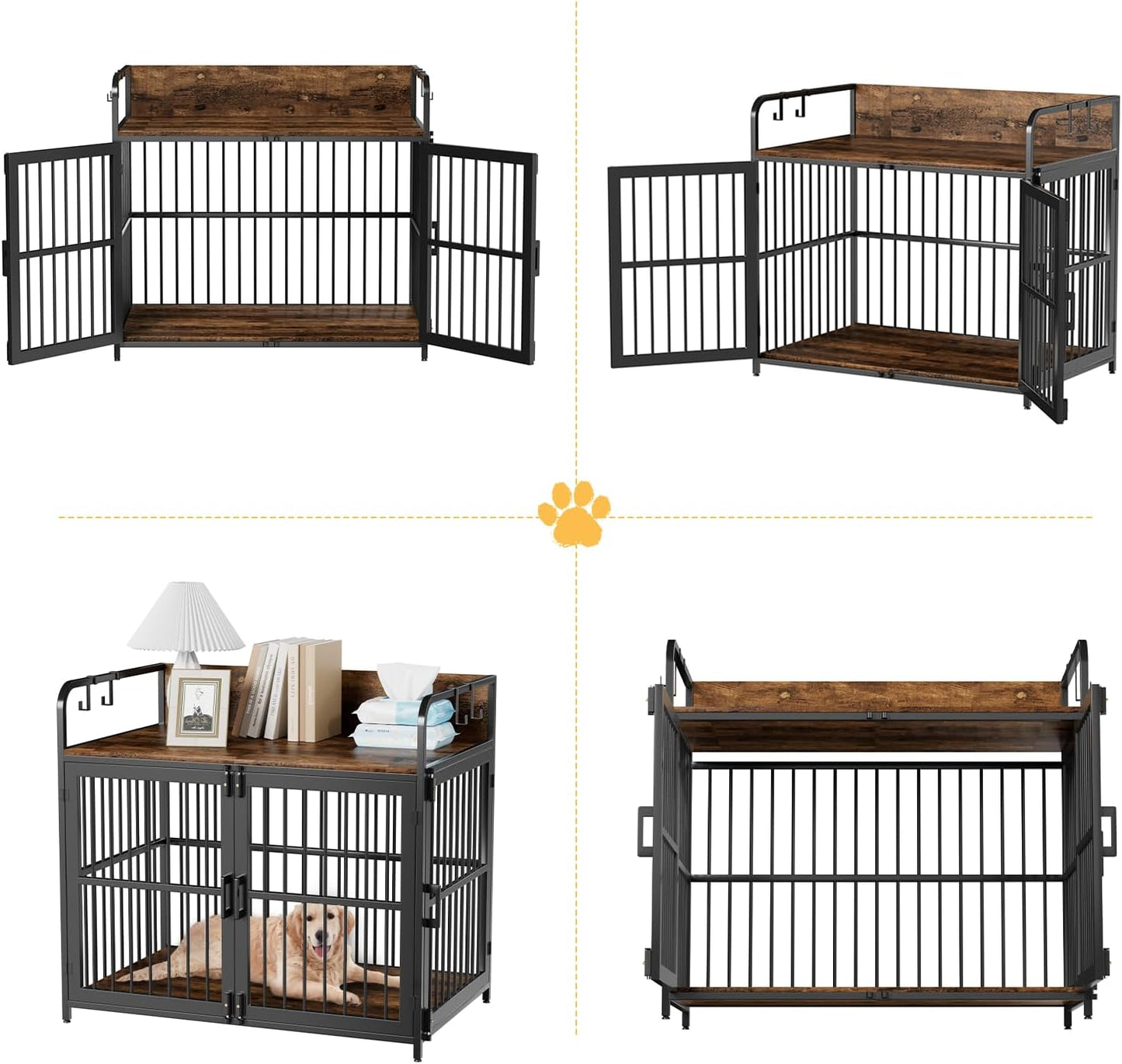43.3" Keaton Large Dog Crates Furniture