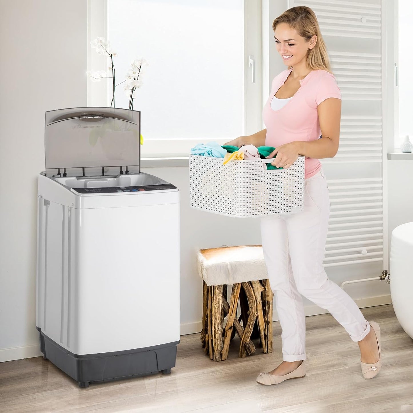 17.6lbs Portable Apartment Ventless Washer & Dryer Combo