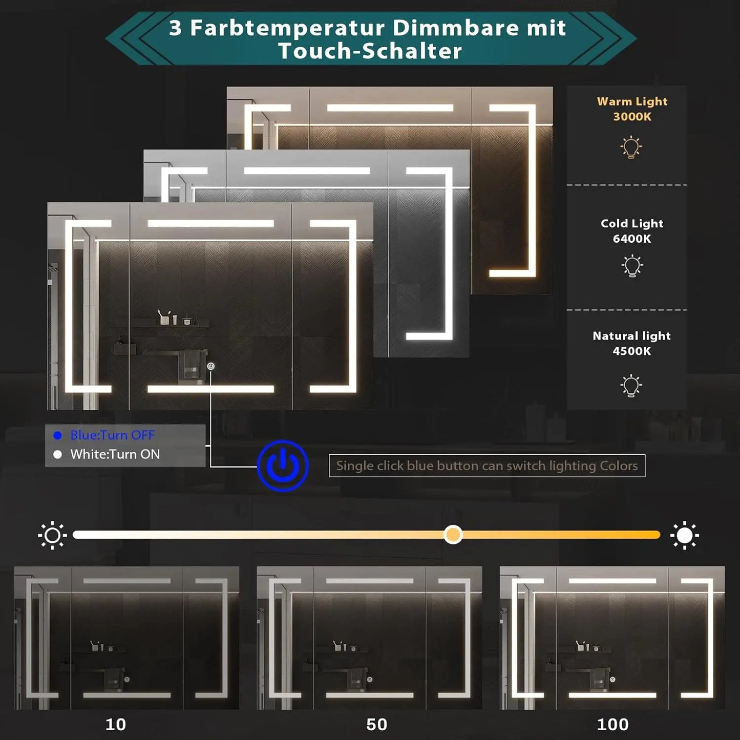 39" Mirror Lighted Medicine Cabinet Canva Home
