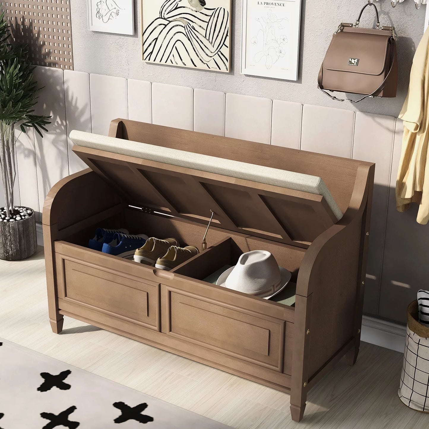Sahil Indoor Wooden Storage Bench