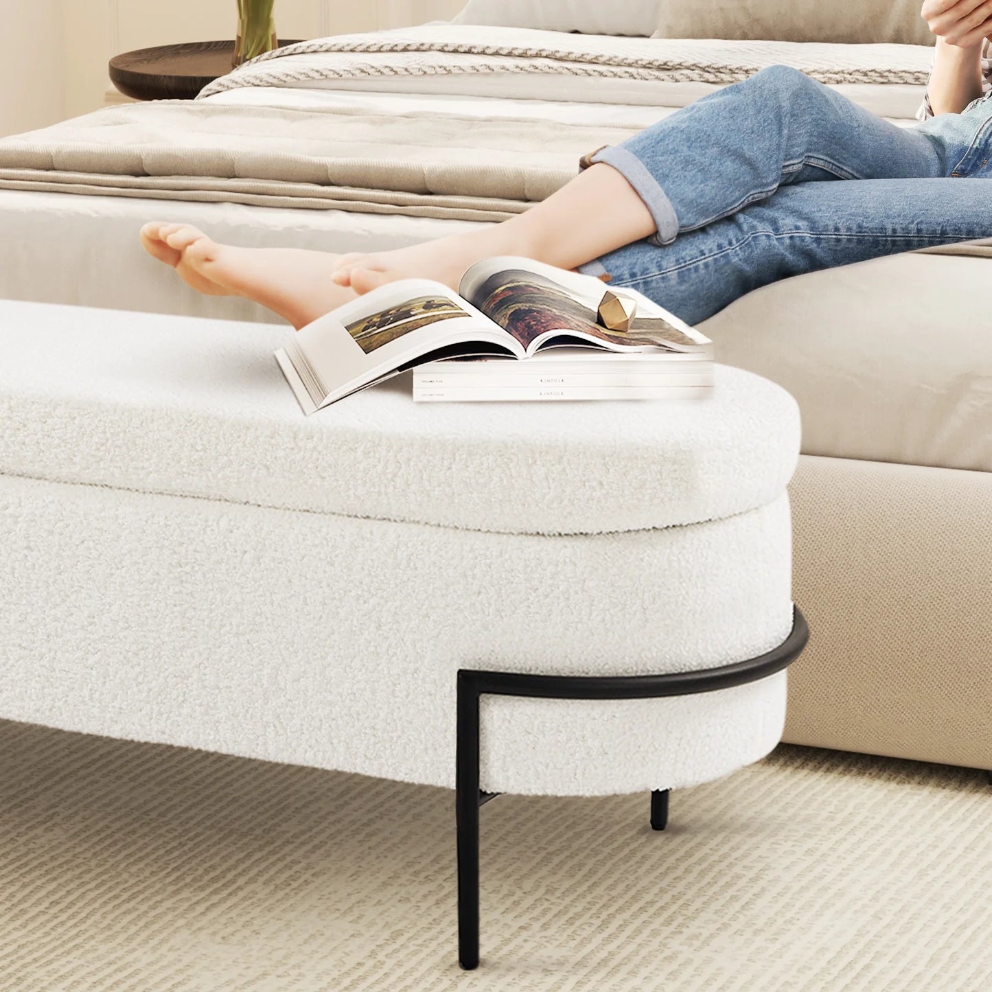 Mahdi Ottoman Storage End Bed Bench
