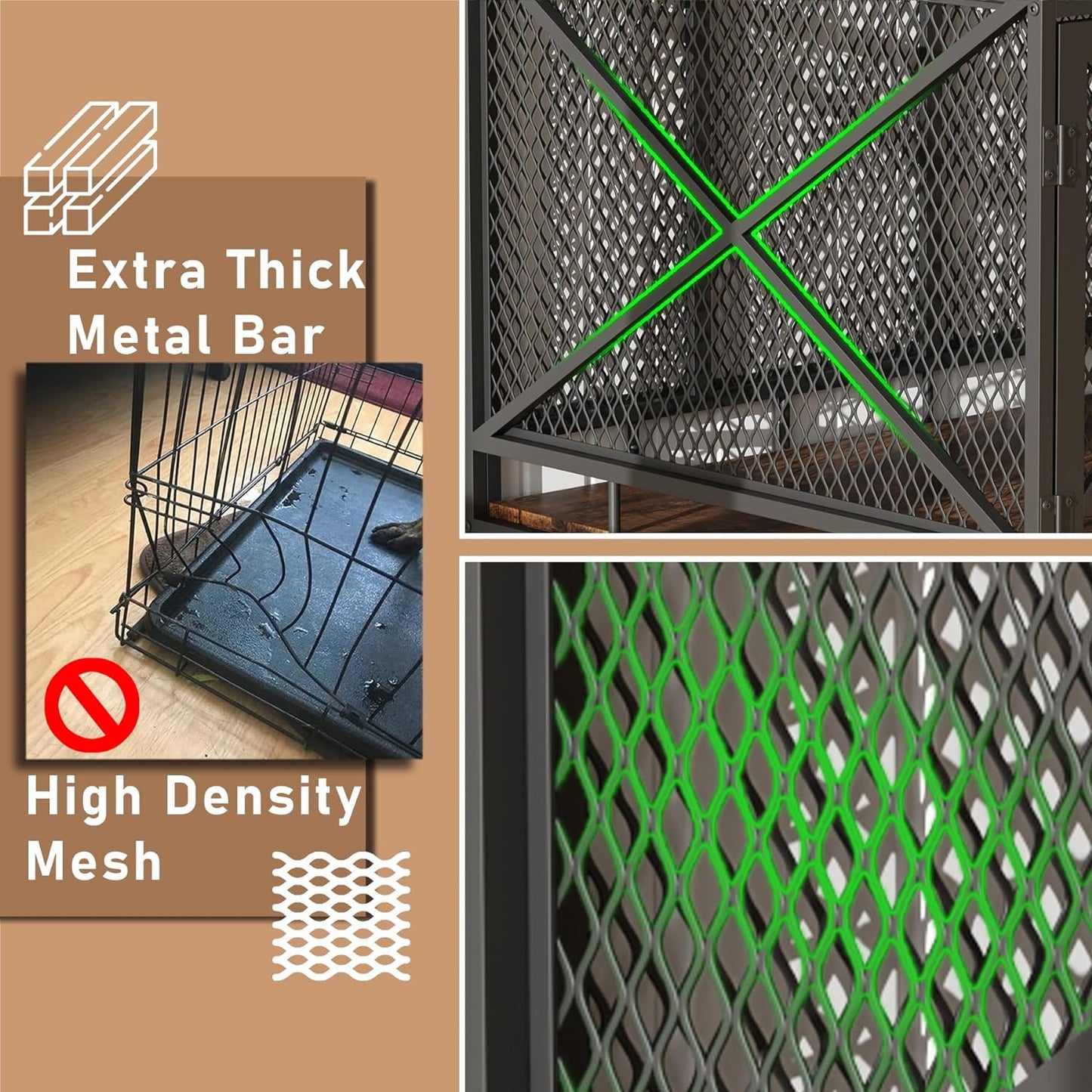 43.3" Zubair Large Dog Crates Furniture
