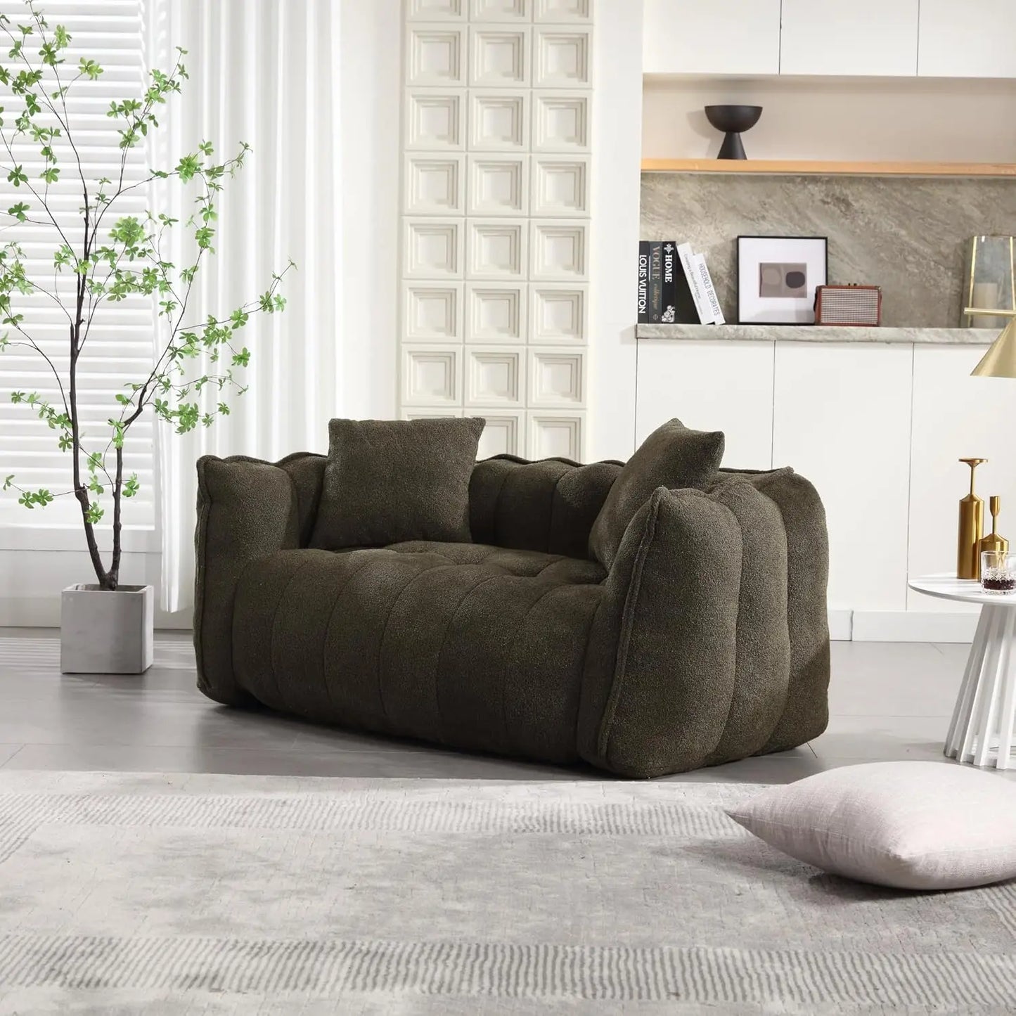 Ella Bean Bag Loveseat Sofa Couch Canva Home