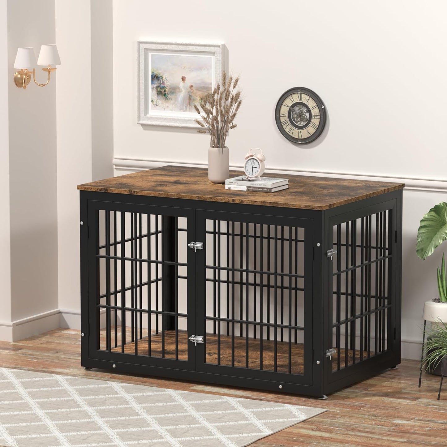 47.2" Roman Large Dog Crates Furniture