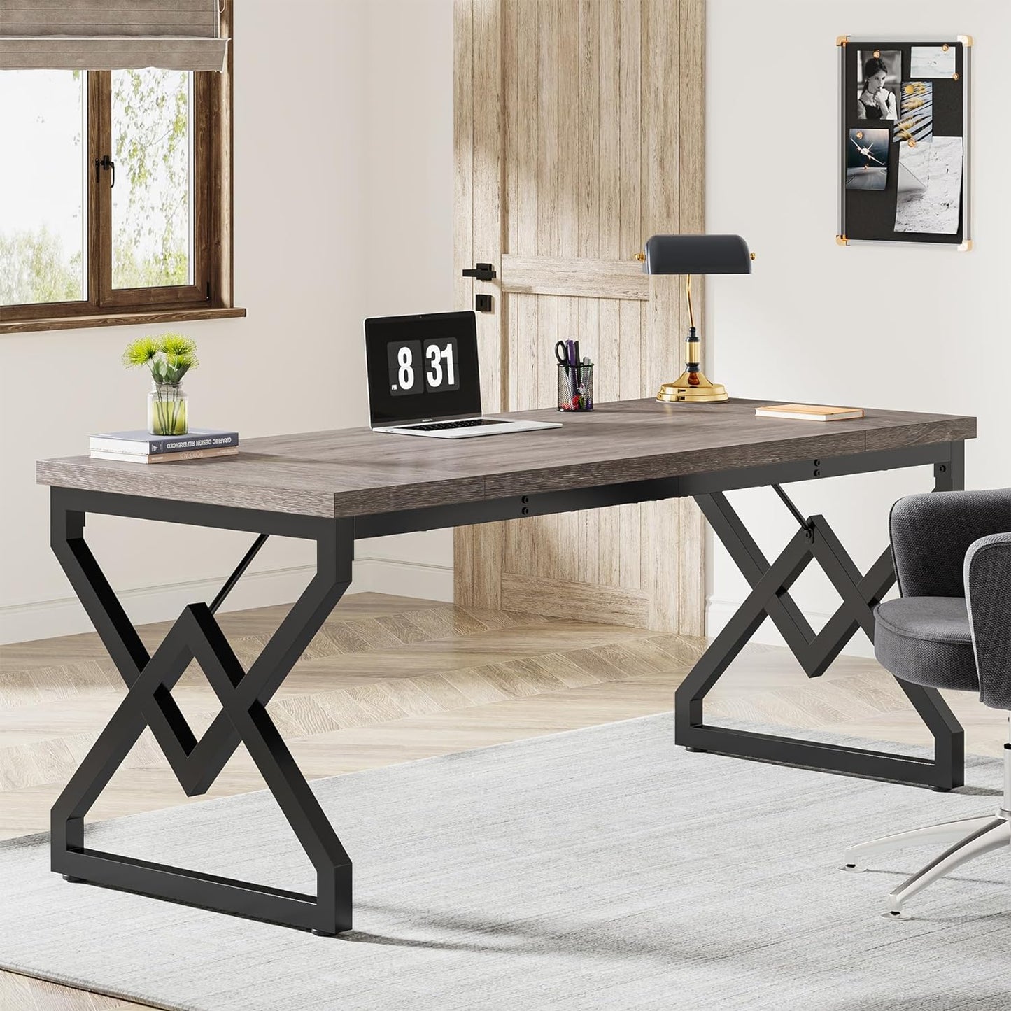 Casey Rustic Executive Office Desk