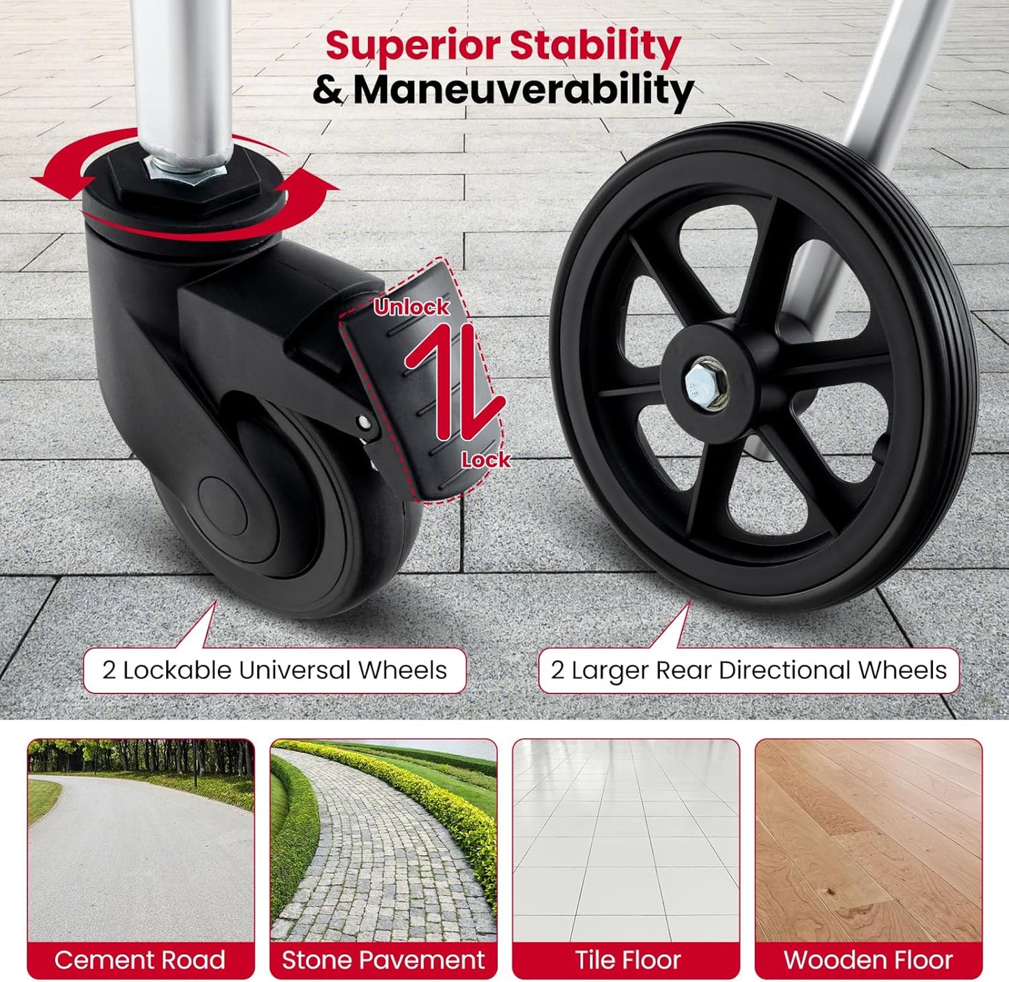 Pitts Foldable Elderly Shower Commode Wheelchair