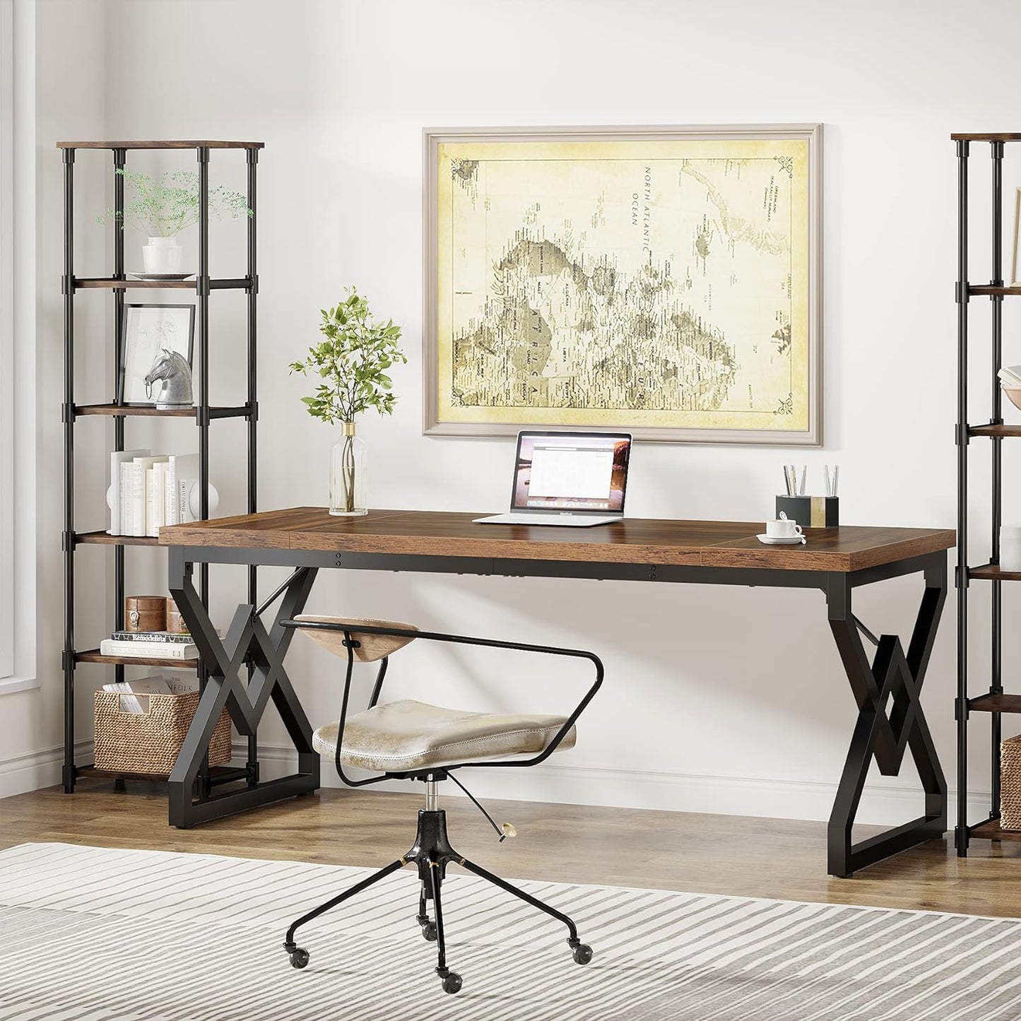 Casey Rustic Executive Office Desk