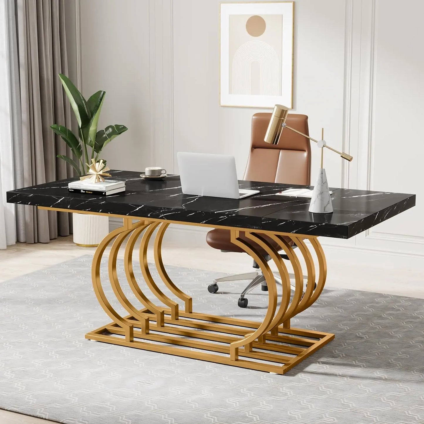 Pham Modern Executive Office Desk Canva Home