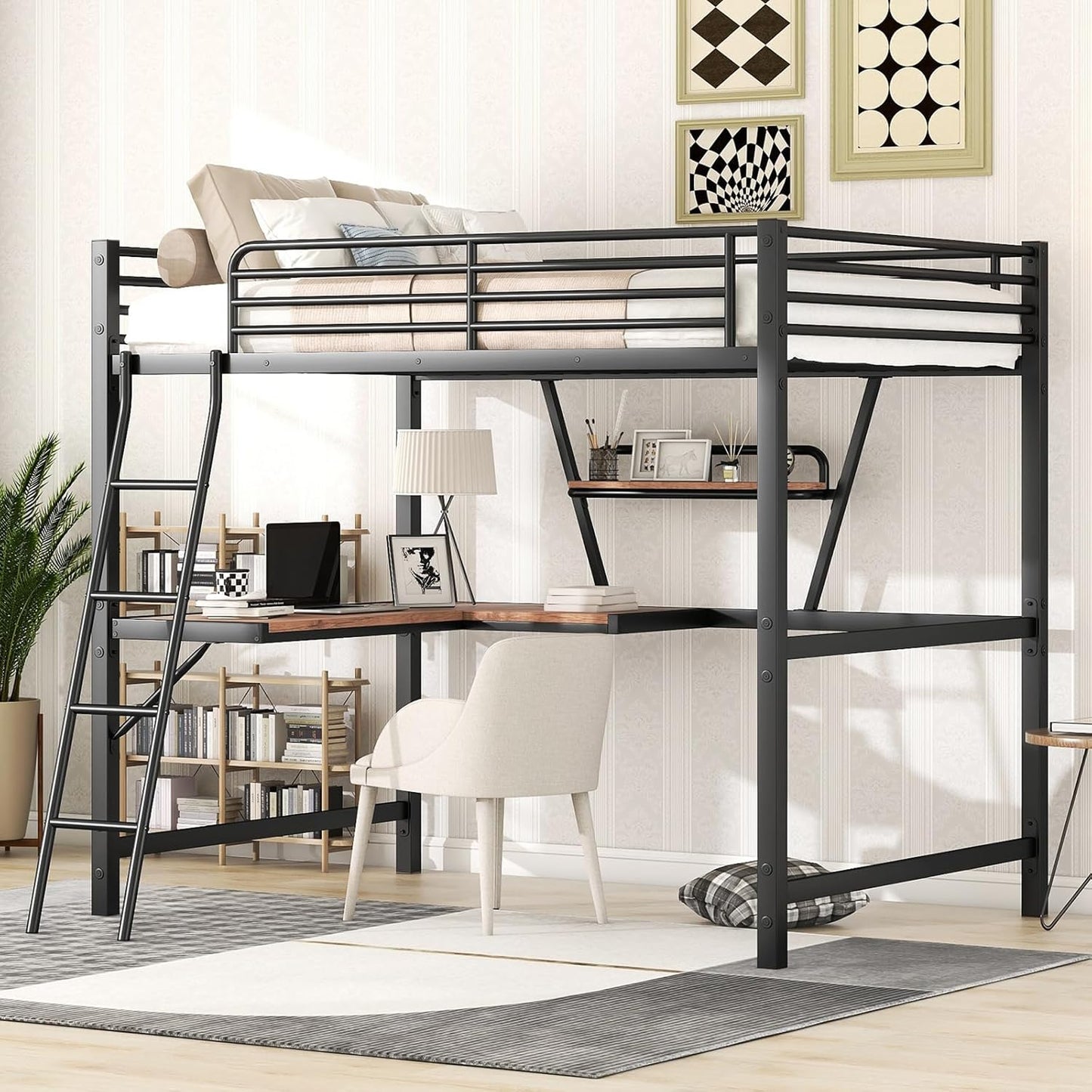 Craig Full Loft Bed With Desk