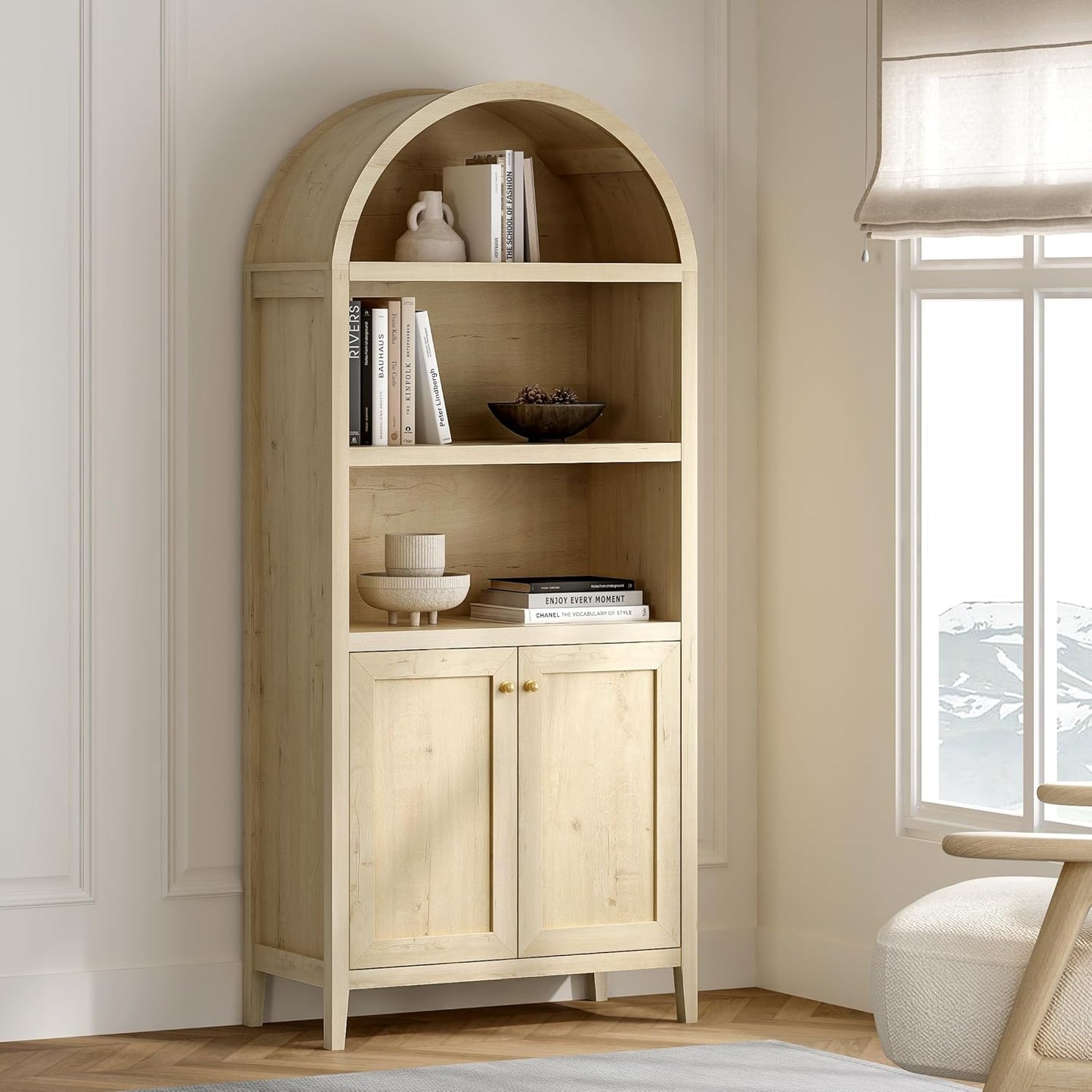 Lois Tall Arched Storage Display Cabinet
