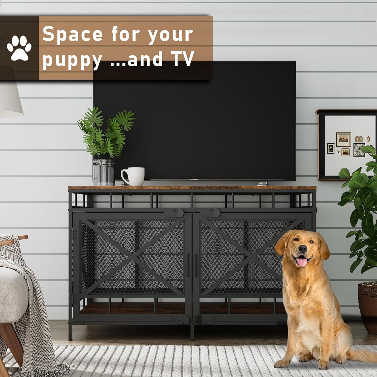 43.3" Zubair Large Dog Crates Furniture