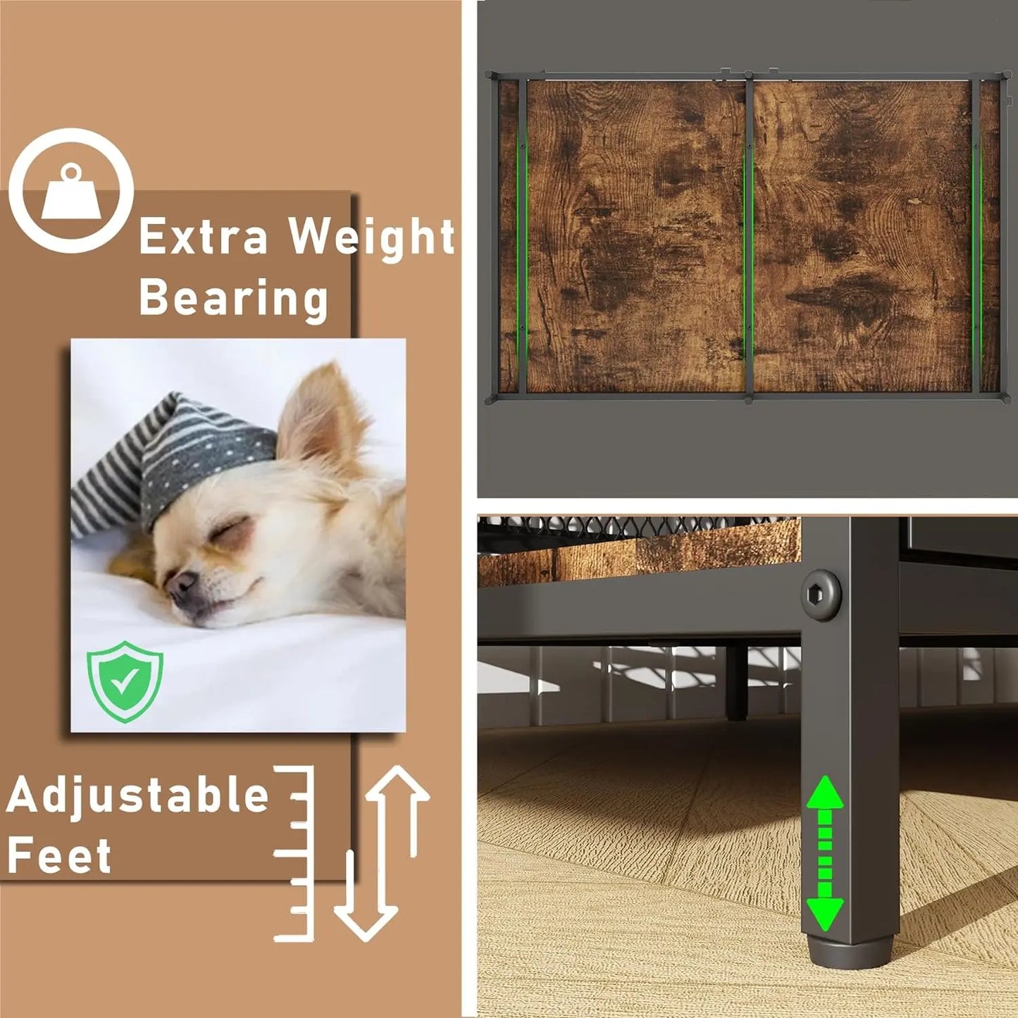 43.3" Zubair Large Dog Crates Furniture Canva Home