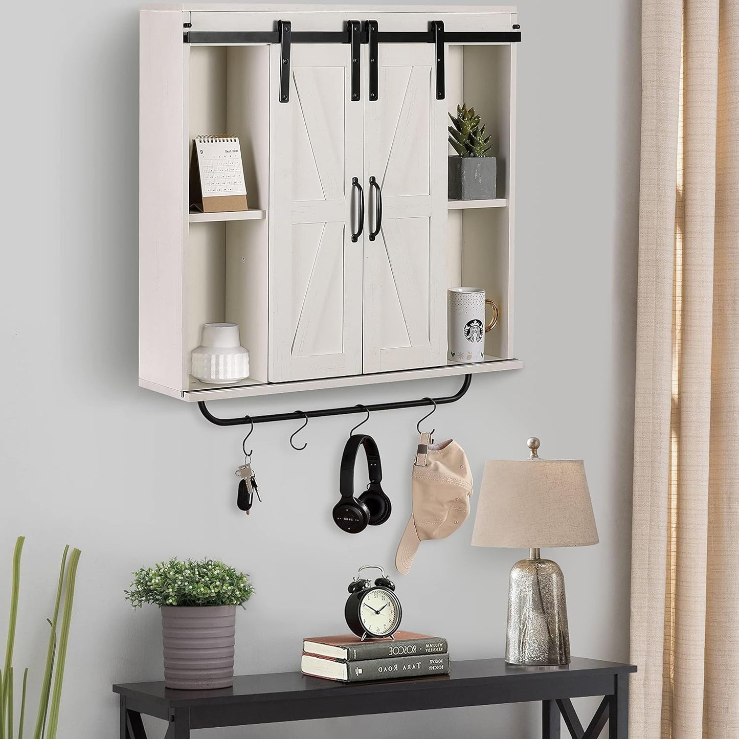 Elle Farmhouse Wall Mount Medicine Cabinet