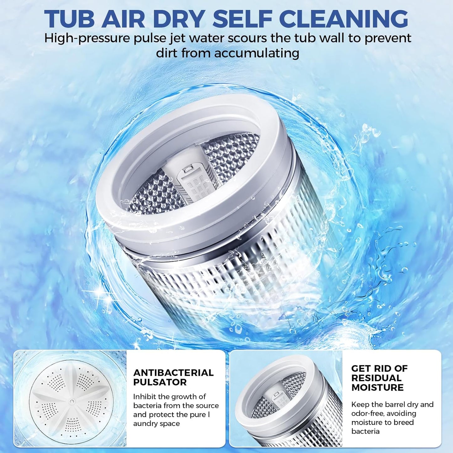 20lbs Portable Apartment Ventless Washer & Dryer Combo