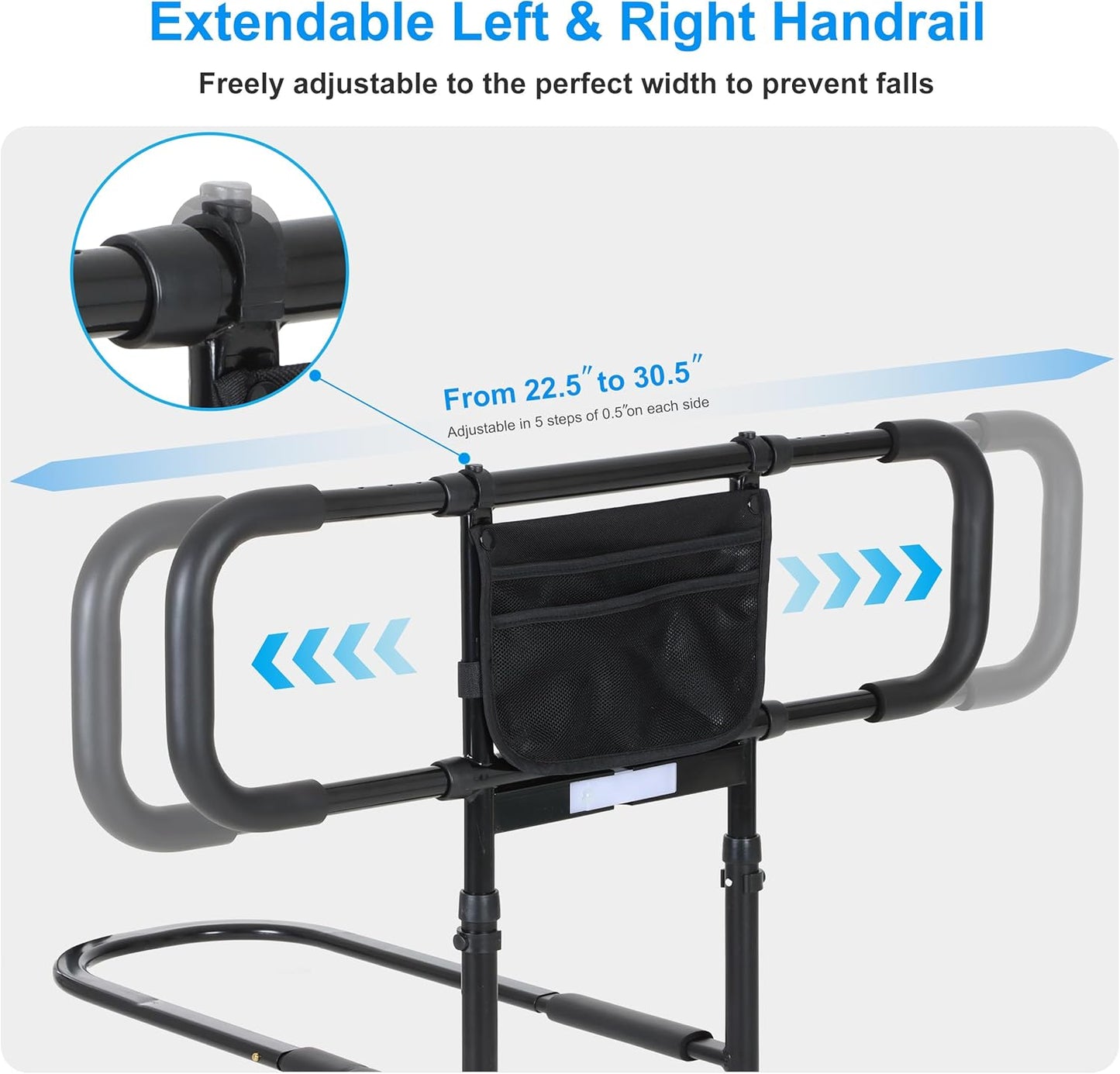 Senior Safety Bed Rail (Extendable Handle)