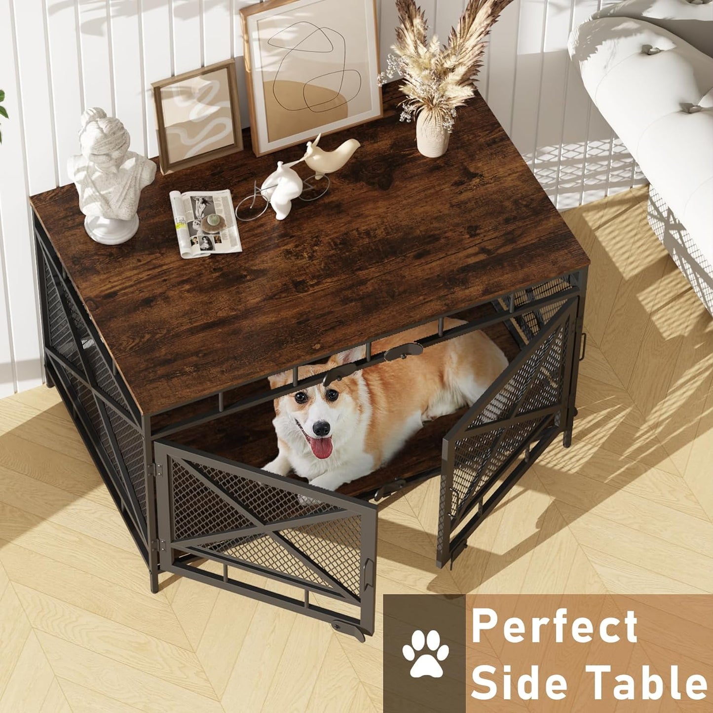 43.3" Zubair Large Dog Crates Furniture