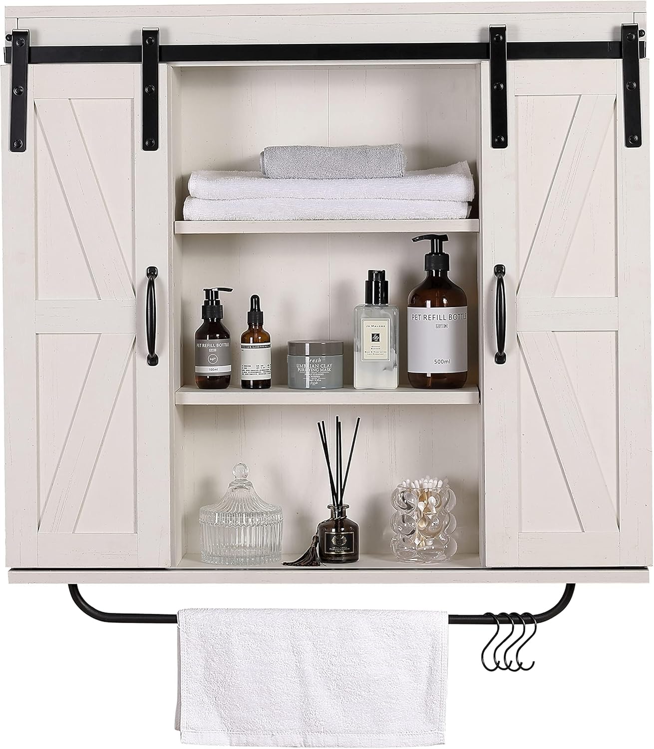 Elle Farmhouse Wall Mount Medicine Cabinet
