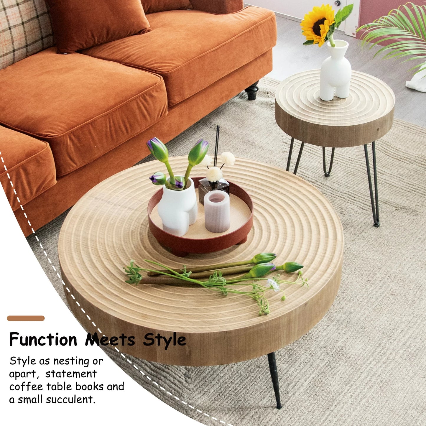Lori Modern Farmhouse Nesting Coffee Table
