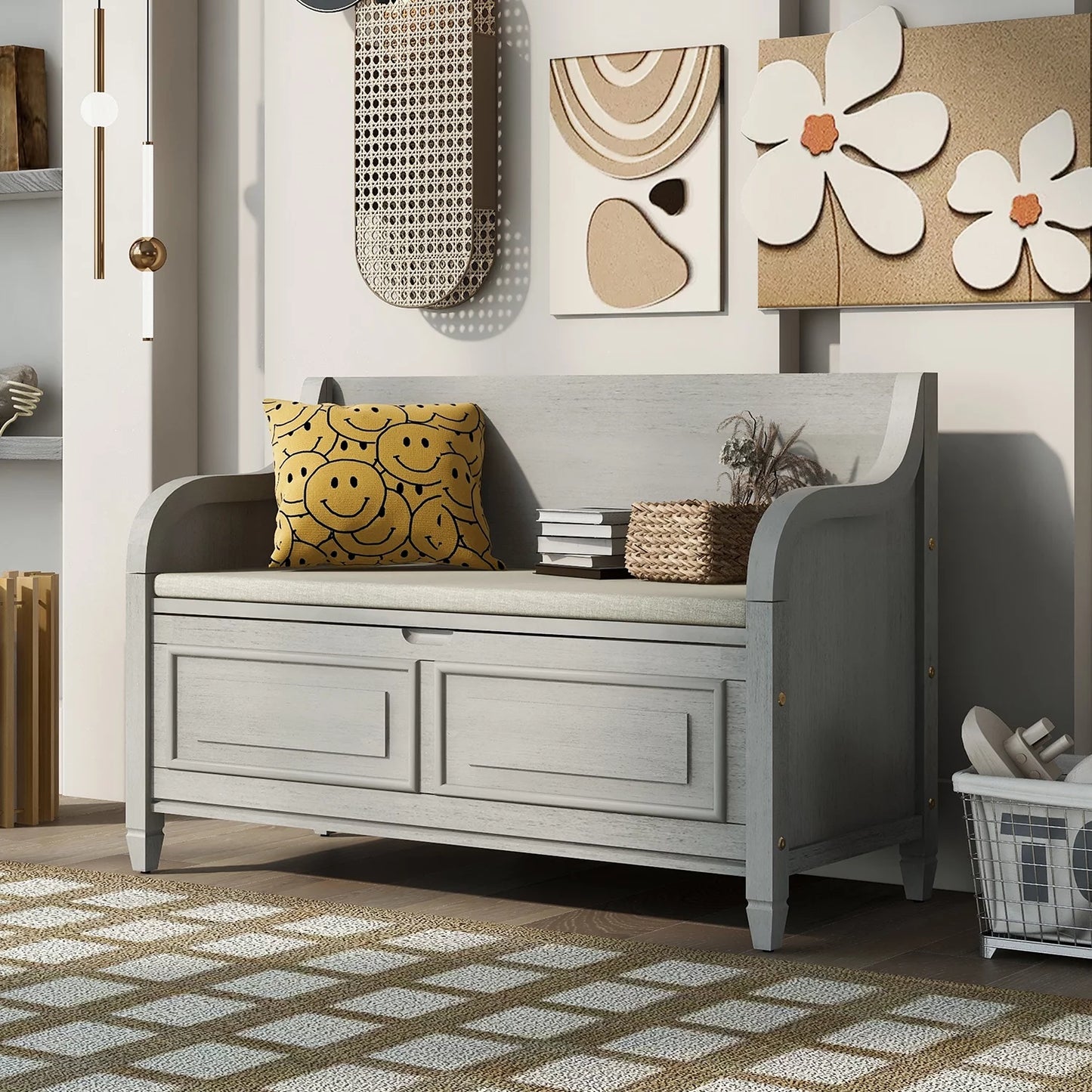 Sahil Indoor Wooden Storage Bench