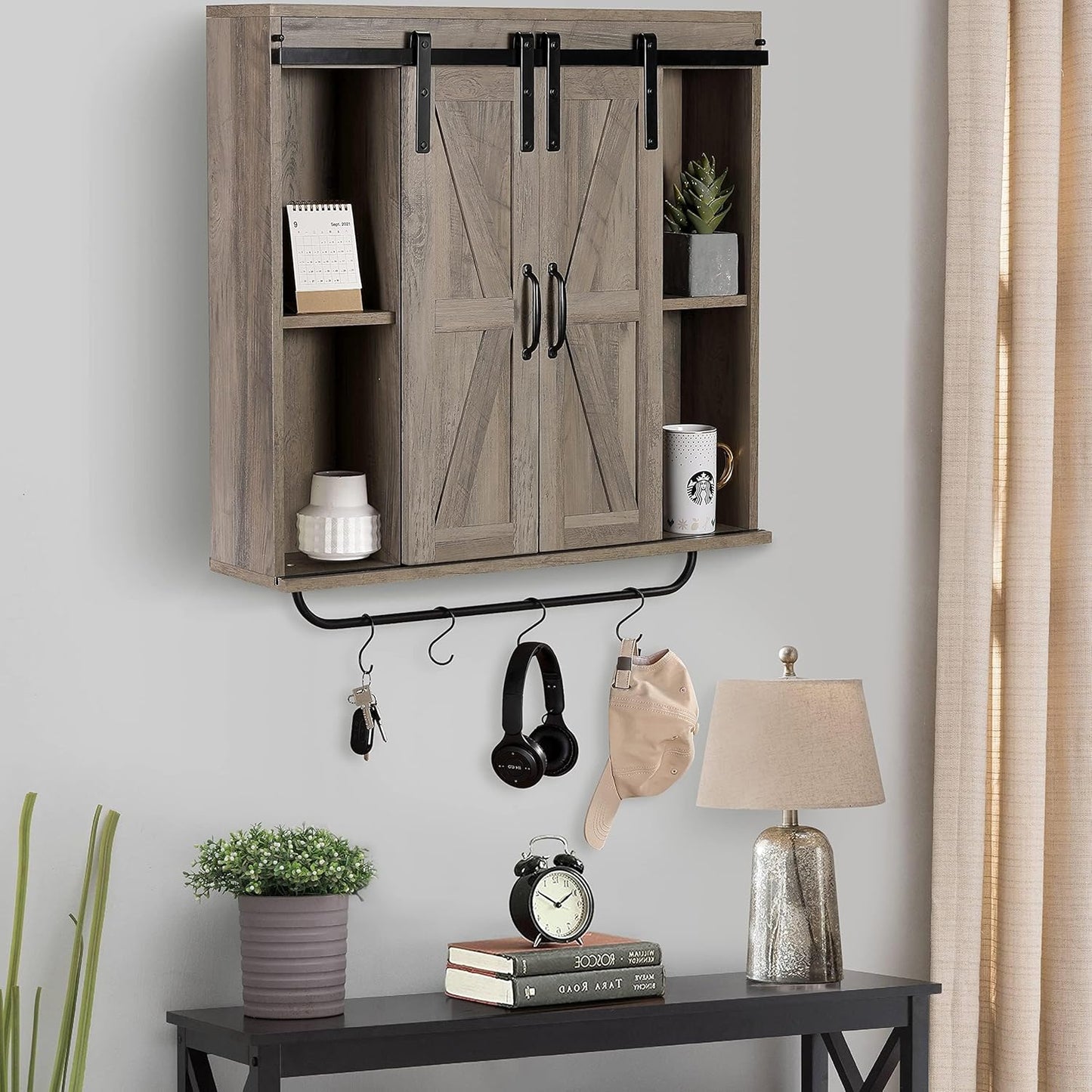 Elle Farmhouse Wall Mount Medicine Cabinet
