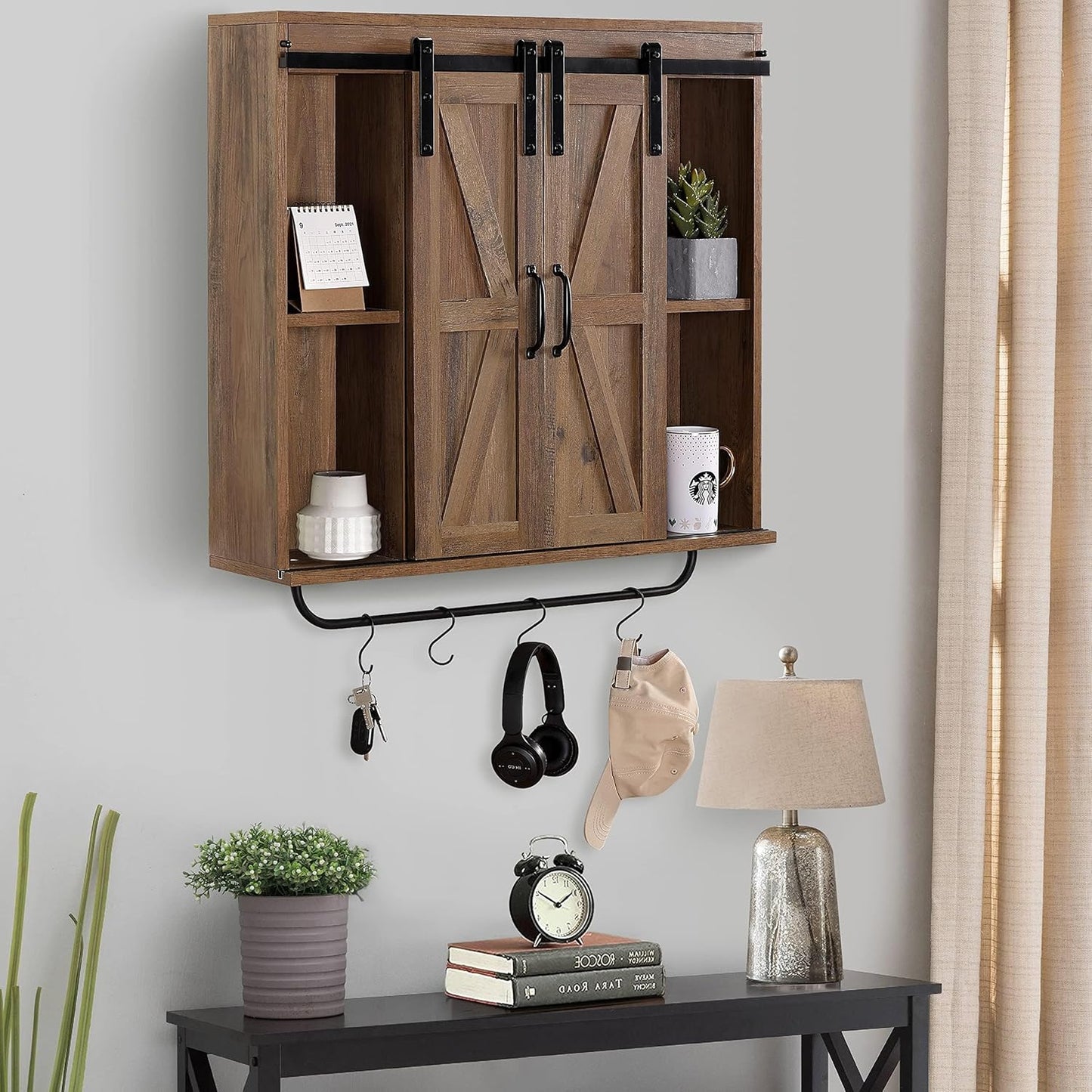 Elle Farmhouse Wall Mount Medicine Cabinet