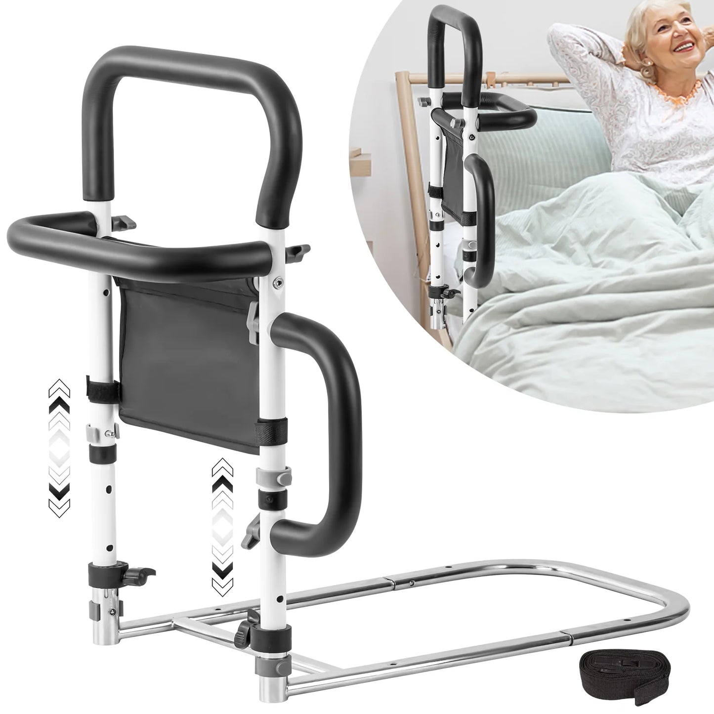Senior Safety Bed Rail (Triple Handle)