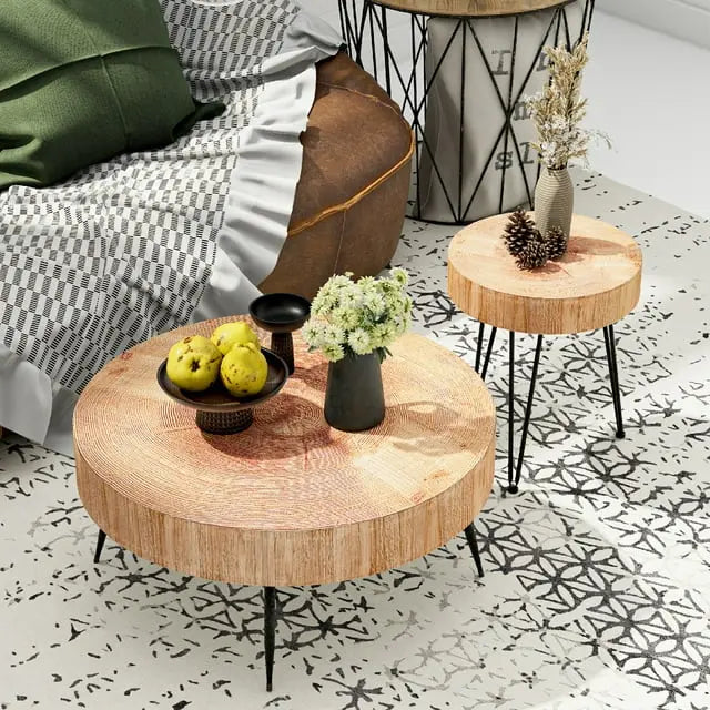 Lori Modern Farmhouse Nesting Coffee Table Canva Home