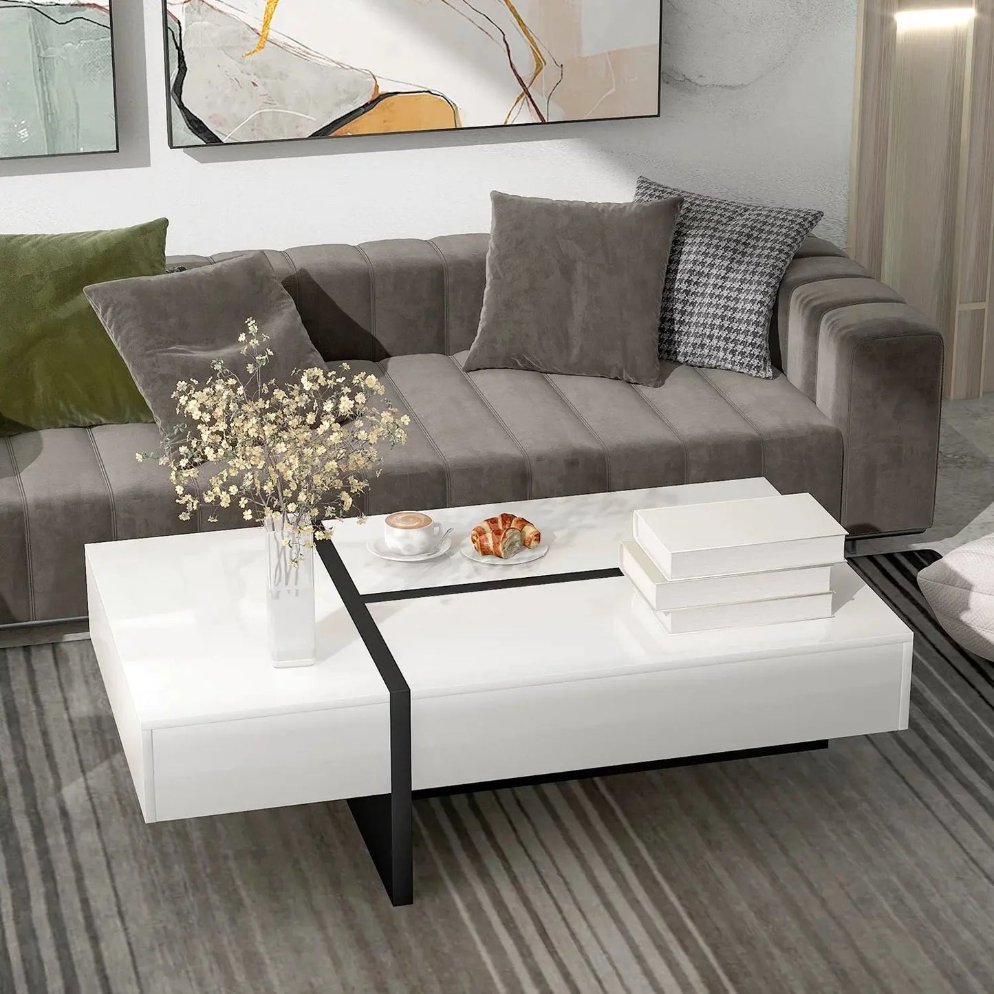 Hines Modern Coffee Table Canva Home