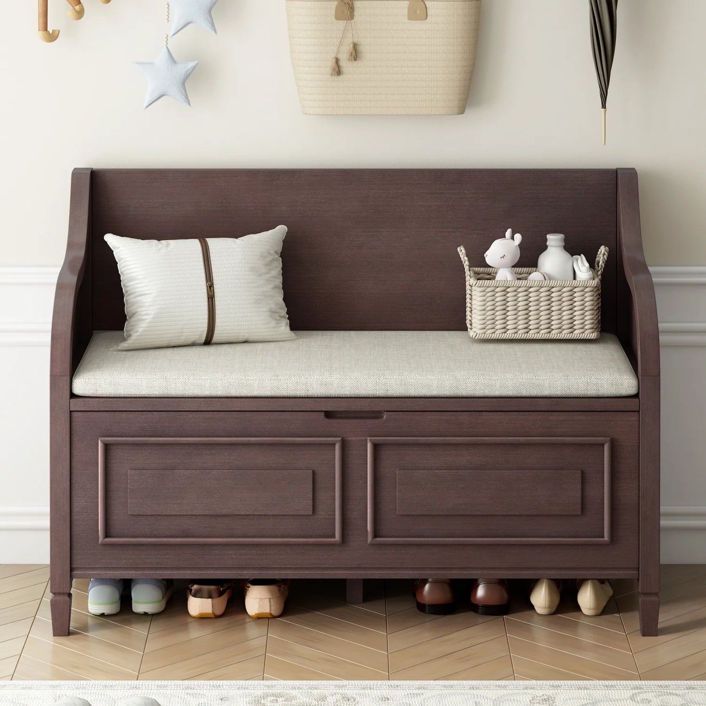 Sahil Indoor Wooden Storage Bench