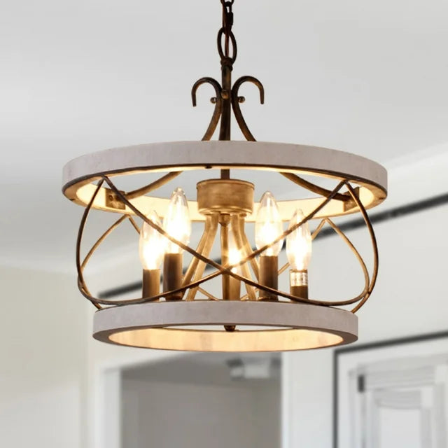 Circle Farmhouse Dining Room Chandelier