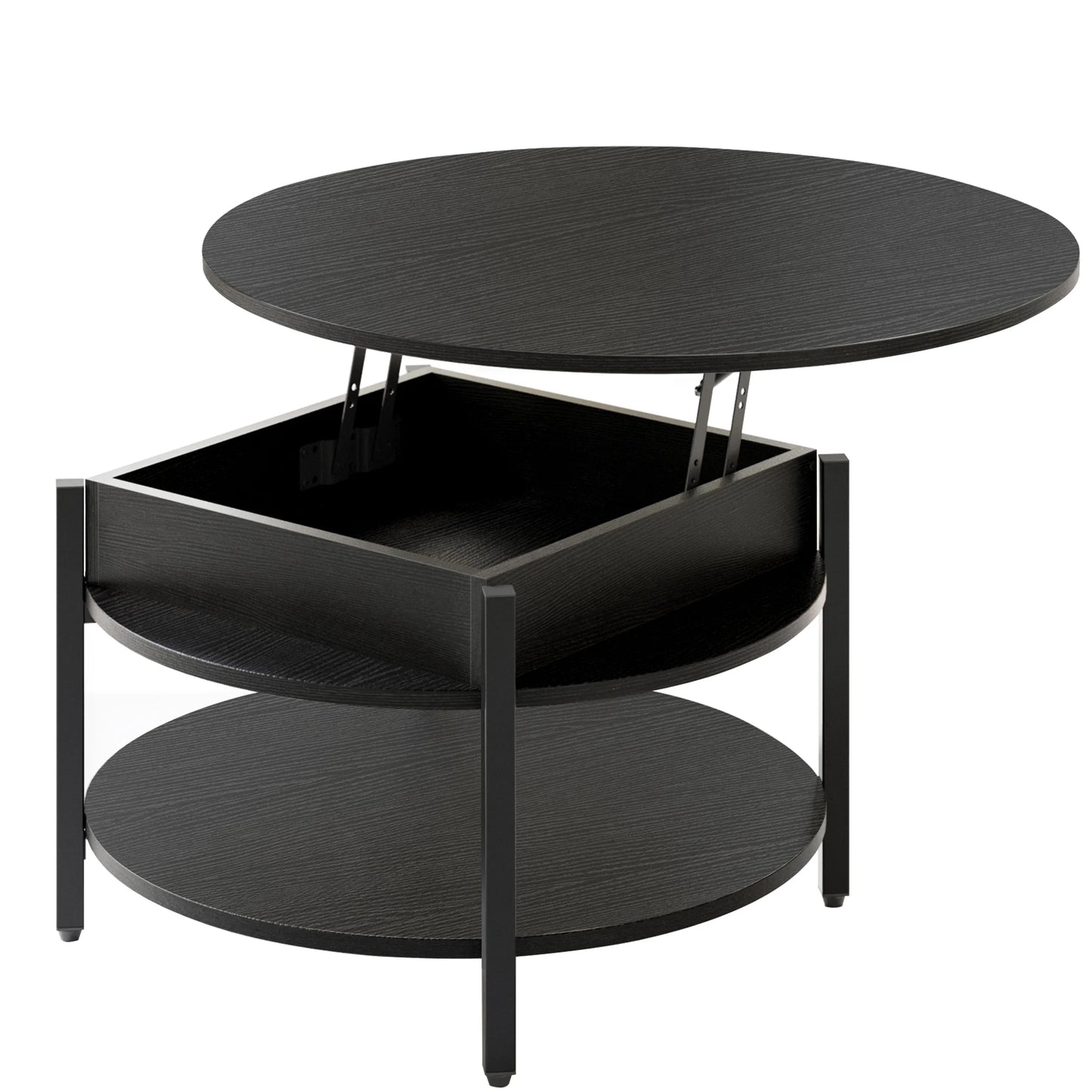 Jerry Round Modern Lift Top Coffee Table