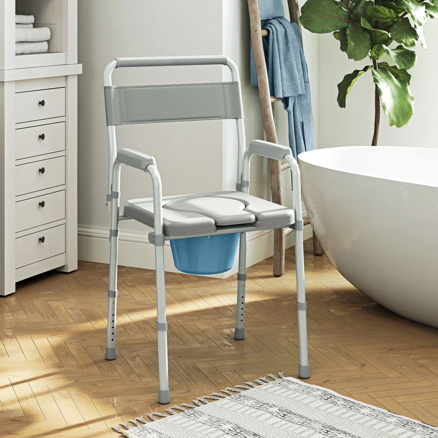 Carl Adult's Bedside Commode Chair
