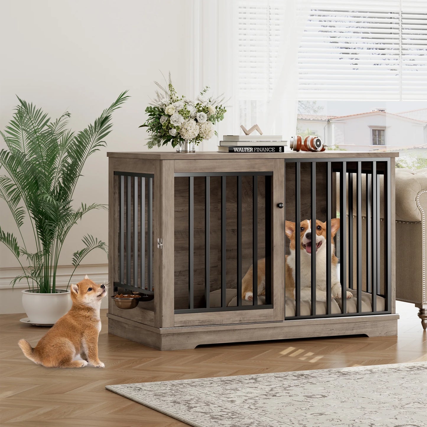 47.2" Diaz Large Dog Crates Furniture