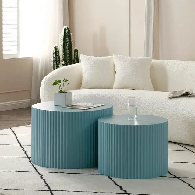 Garza Round Modern Nesting Coffee Table
