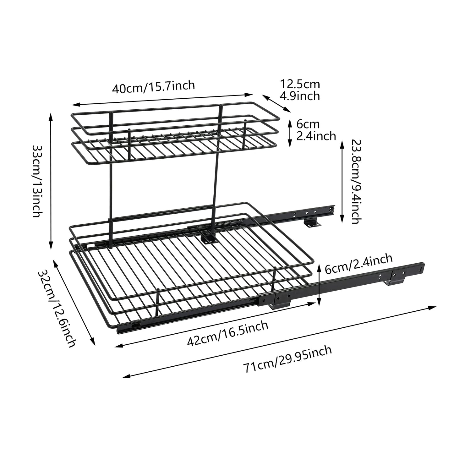 Cade L-Shape 2-Tier Under-Sink Pull-Out