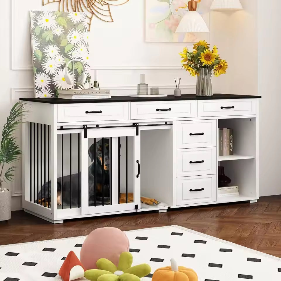 67" Ryan Large Dog Crate Furniture