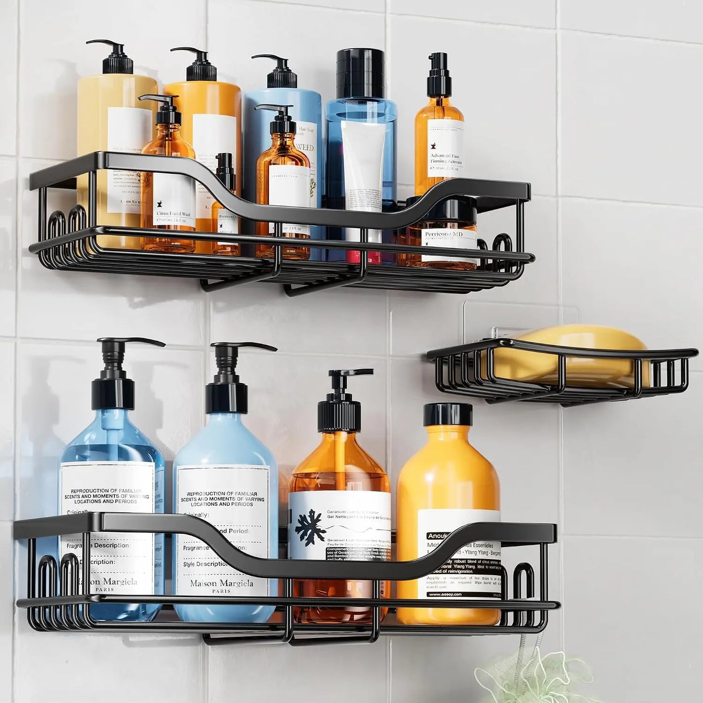 Skye 3-Pack Adhesive Shower Caddy