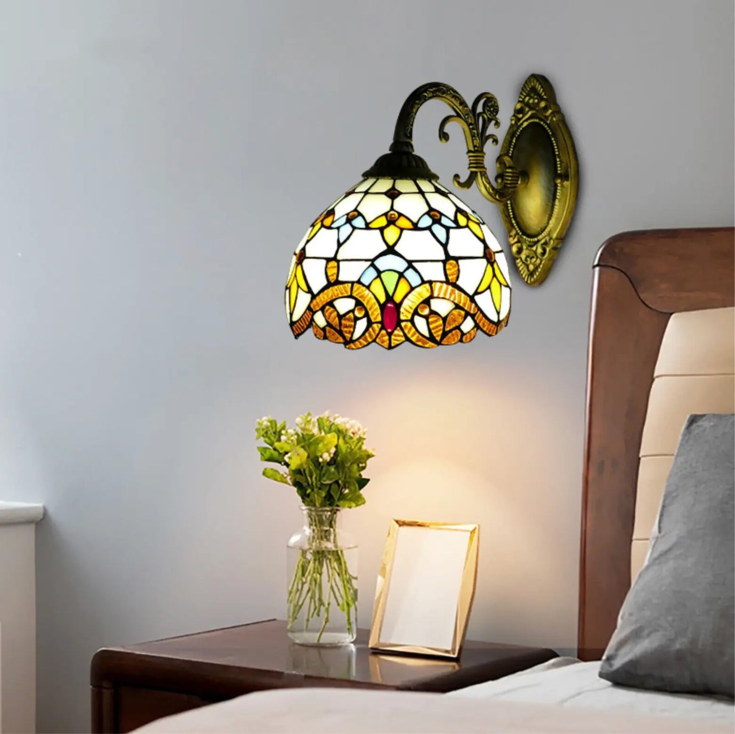 Vintage Tiffany Wall Scone Light Canva Home