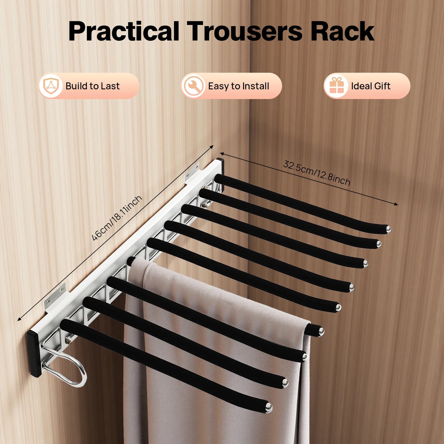 Hugo Pull-Out Trouser Rack