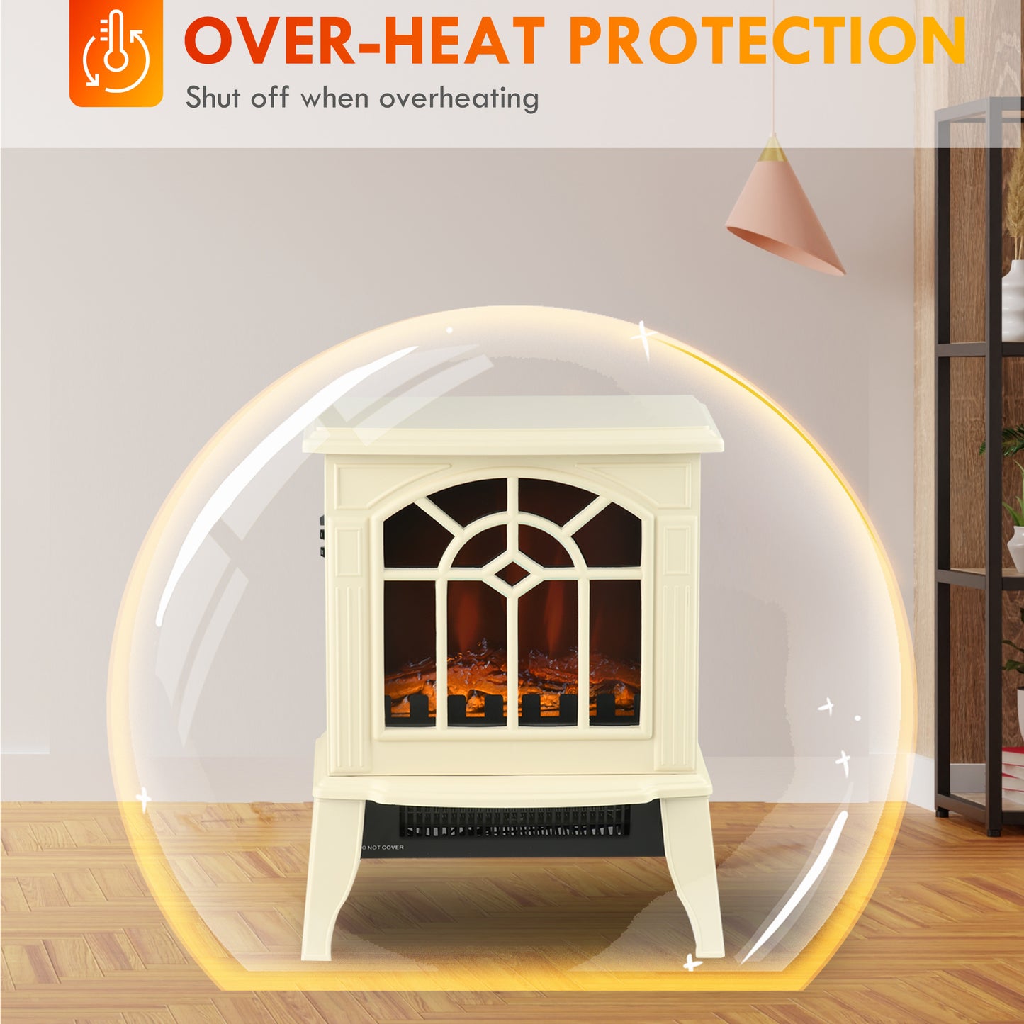 Small Decorative Electric Log Fireplace