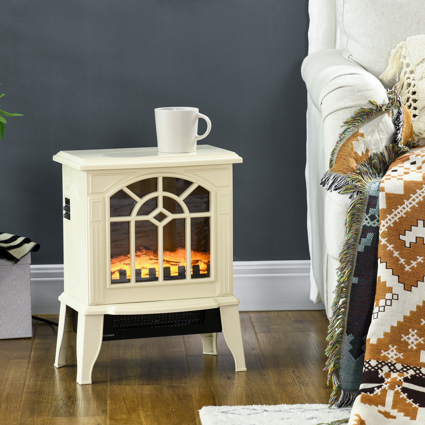 Small Decorative Electric Log Fireplace