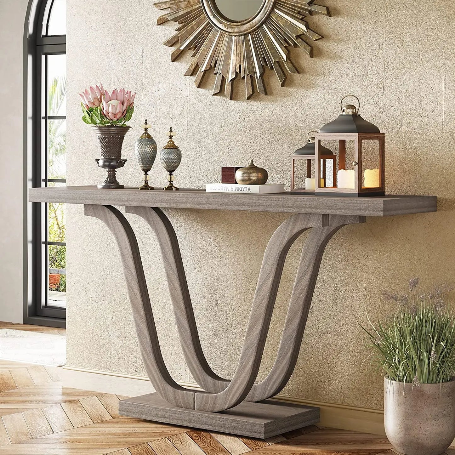 Riley Farmhouse Narrow Entryway Table Canva Home