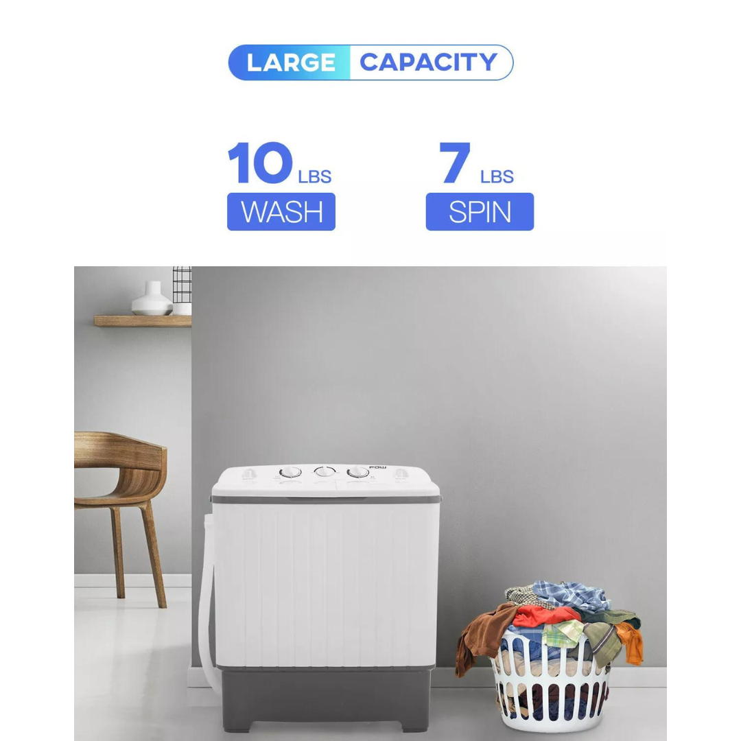 17lbs Portable Apartment Ventless Washer & Dryer Combo