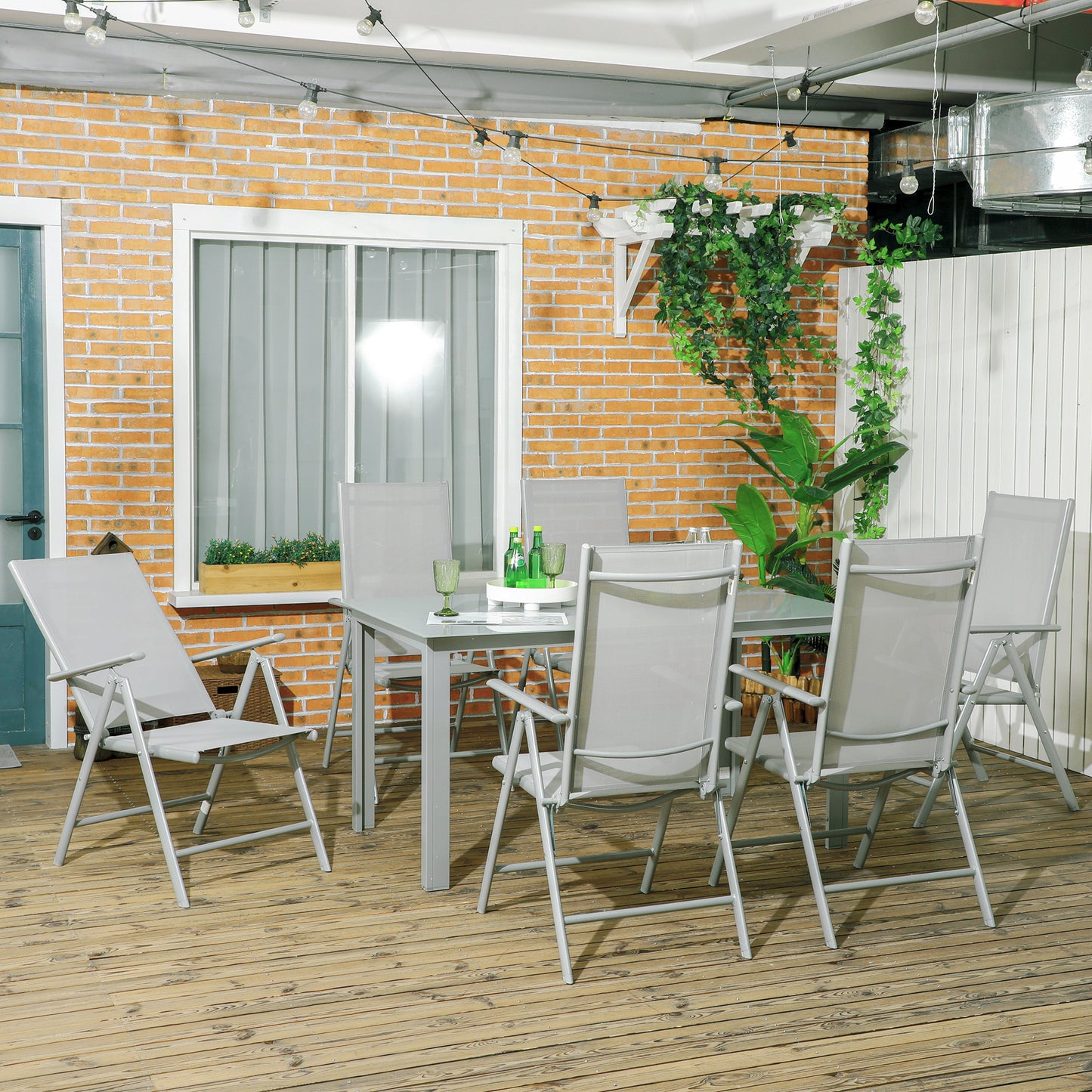 Cayden 6 Seater Outdoor Garden Dining Set