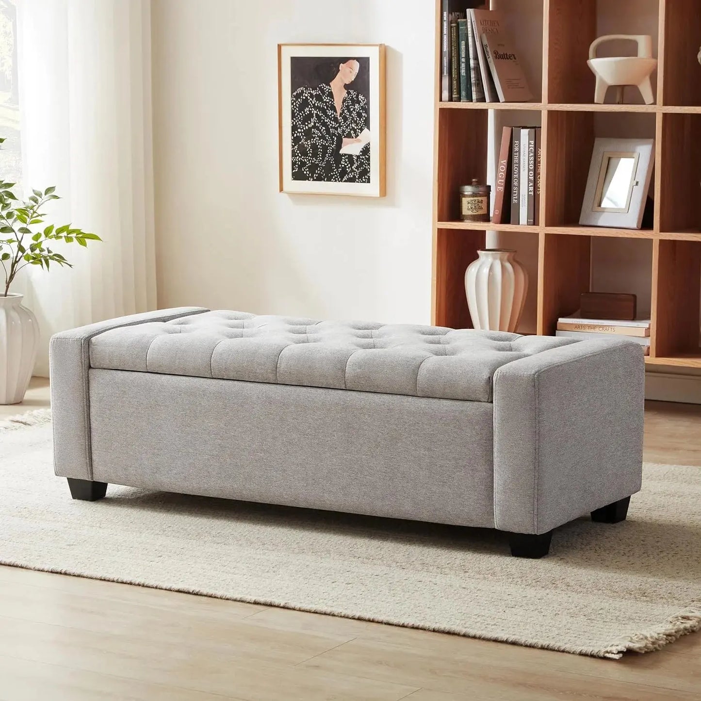 Wilcox Ottoman Storage End Bed Bench Canva Home