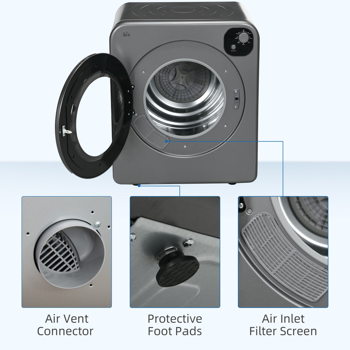 6KG Electric Vented Tumble Dryer