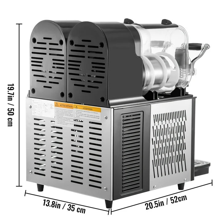 2 Tank Commercial Daiquiri Slush Machine - Canva Home