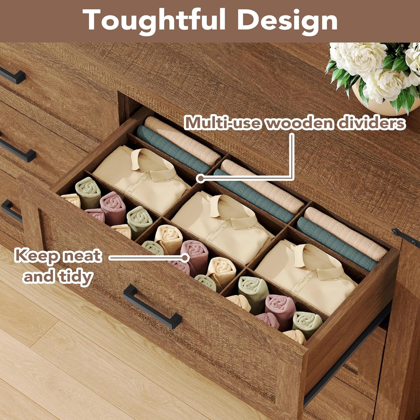 EazeHome 3 Piece Farmhouse Bedroom Furniture Set - Canva Home