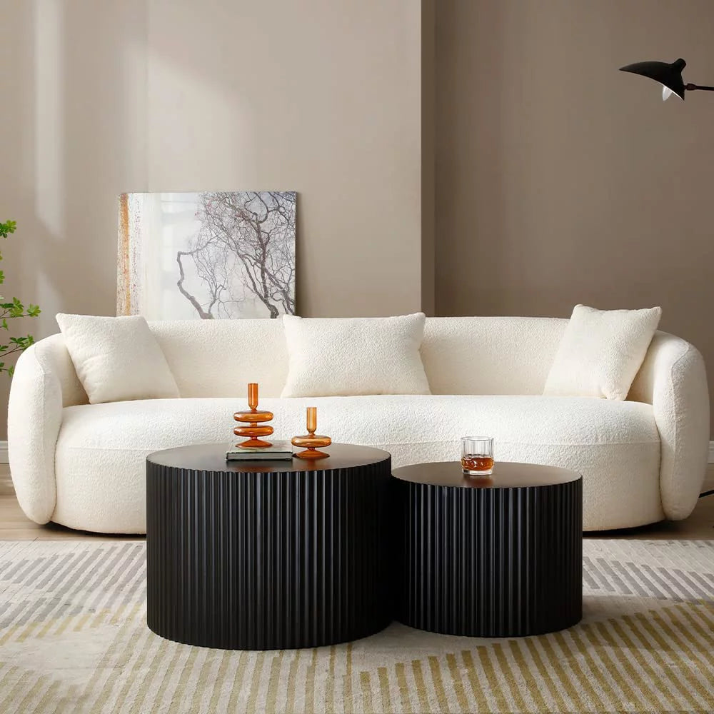 Garza Round Modern Nesting Coffee Table